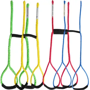 ALL GEAR AGTS58-24-50Y Sling, 12 Strand Polyester, 5/8 Inch Dia., 24 to 50 Ft. Length, Yellow | CJ6PWA