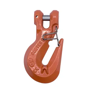 ALL MATERIAL HANDLING CFX13S Clevis Grab Hook, With Saddle And Latch, Grade 100, 1/2 Inch Chain Size | CL4XGM