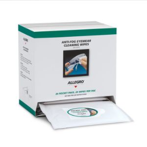 ALLEGRO SAFETY 0350-20PPD Eyewear Cleaning Wipe, Dispenser Box | CE7LUK