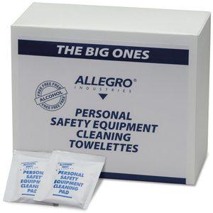 ALLEGRO SAFETY 3001-05 Cleaning Pads, Alcohol Free, 8 x 11 Inch Size, 50 Per Box | CD4UPJ