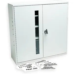 ALLEGRO SAFETY 4205 Generic Storage Wall Case, Two Door, With Label Kit | CD4URQ