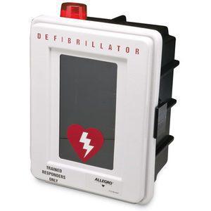 ALLEGRO SAFETY 4400-DS Defibrillator Wall Case, With Alarm And Strobe, Plastic | CD4UPZ