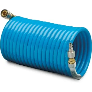 ALLEGRO SAFETY 9101-50CB High Pressure Airline Hose, 50 Feet Size, 185 PSI, Blue | AG8FDX