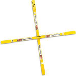 ALLEGRO SAFETY 9406-24 Fixed Manhole Safety Cross, Small, 24 Inch Size | CD4UTP