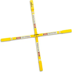 ALLEGRO SAFETY 9406-24A Adjustable Manhole Safety Cross, Small | CD4UTQ