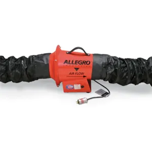 ALLEGRO SAFETY 9513-05I AC Axial Explosion Proof Inline Booster Blower, 8 Inch Dia. | AG8FMZ