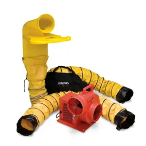 ALLEGRO SAFETY 9520-398M Axial Blower Kit, Plastic, 8 Inch Size, With 8 Inch MVP | CE7LVT