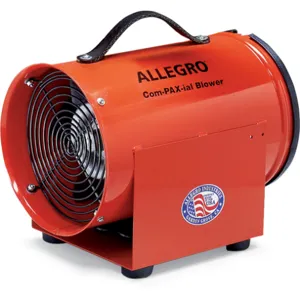 ALLEGRO SAFETY 9537 DC Compaxial Metal Blower, 8 Inch Dia., 1/4 Hp | AG8FTY