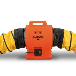 ALLEGRO SAFETY 9539-08I Inline Booster Blower, Axial, Plastic, 8 Inch Diameter, 1/3 HP, 115V, 60 Hz | CE7LWA