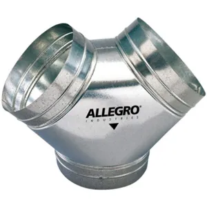 ALLEGRO SAFETY 9550-Y Y-Duct Connector, 12 Inch Width, Silver | AG2XKG 32MZ65