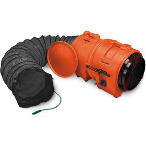 ALLEGRO SAFETY 9558-25 Axial Exp-Proof, Plastic Blower, 16 Inch, With Canister, 25 Feet Ducting | CD4UUV
