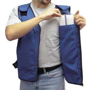 ALLEGRO SAFETY 8412-04 Flame/Heat Retardant Cooling Vest, Cooling Inserts, XL, 46 to 48 Inch Chest | AG8FCQ
