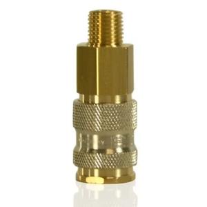 ALLEGRO SAFETY 9700-70 Coupler, 1/4 Inch Size, Snap-Tite, Brass | AG8FWU