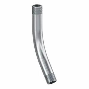 ALLIED TUBE & CONDUIT 869617 Elbow, 45 Deg, Aluminum, Plain, 1 Inch Trade Size, Rmc, 9 3/32 Inch Overall Length | CN8FJL 61UL06