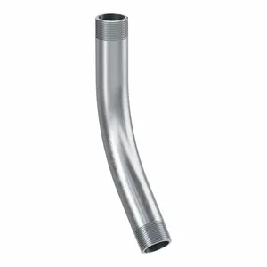 ALLIED TUBE & CONDUIT 869618 Elbow, 45 Deg, Aluminum, Plain, 1 1/4 Inch Trade Size, Rmc, 11 3/8 Inch Overall Length | CN8FJK 61UL07