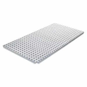 ALLIGATORBOARD ALGBRD16X32GALV Pegboard Panel, Round, 1/4 Inch Size Peg Hole Size, 16 Inch x 30 Inch x 5/8 Inch, Steel | CN8FKL 33HY28