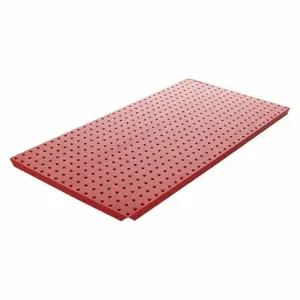 ALLIGATORBOARD ALGBRD16X32RED Pegboard Panel, Round, 1/4 Inch Size Peg Hole Size, 16 Inch x 30 Inch x 5/8 Inch, Steel | CN8FKN 33HY19