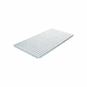 ALLIGATORBOARD ALGBRD16X32SIL Pegboard Panel, Round, 1/4 Inch Size Peg Hole Size, 16 Inch x 30 Inch x 5/8 Inch, Steel | CN8FKP 33HY25