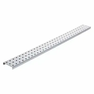 ALLIGATORBOARD ALGSTRP3X32GALV Pegboard Strip, Round, 1/4 Inch Size Peg Hole Size, 3 Inch x 30 Inch x 5/8 Inch, Steel | CN8FKW 33HY27