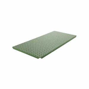 ALLIGATORBOARD ALGSTRP3X32GRN Pegboard Strip, Round, 1/4 Inch Size Peg Hole Size, 3 Inch x 30 Inch x 5/8 Inch, Steel | CN8FKX 33HY16