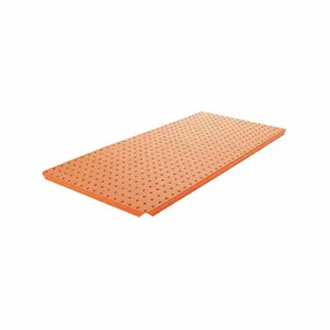 ALLIGATORBOARD ALGSTRP3X32ORG Pegboard Strip, Round, 1/4 Inch Size Peg Hole Size, 3 Inch x 30 Inch x 5/8 Inch, Steel | CN8FKY 33HY15