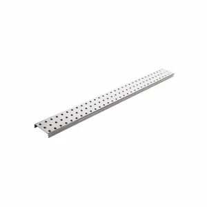 ALLIGATORBOARD ALGSTRP3X32SIL Pegboard Strip, Round, 1/4 Inch Size Peg Hole Size, 3 Inch x 30 Inch x 5/8 Inch, Steel | CN8FLA 33HY17