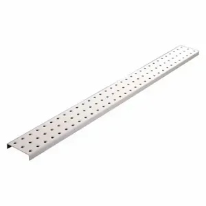 ALLIGATORBOARD ALGSTRP3X32WHT Pegboard Strip, Round, 1/4 Inch Size Peg Hole Size, 3 Inch x 30 Inch x 5/8 Inch, Steel | CN8FLB 33HY12