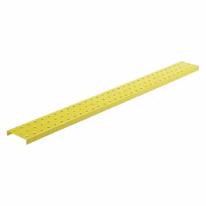 ALLIGATORBOARD ALGSTRP3X32YEL Pegboard Strip, Round, 1/4 Inch Size Peg Hole Size, 3 Inch x 30 Inch x 5/8 Inch, Steel | CN8FLC 33HY18