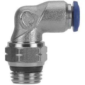 ALPHA FITTINGS 87110-04-04 Male Swivel 90 Degree Elbow Brass 1/4 Inch Pk5 | AE6QWZ 5UPL8