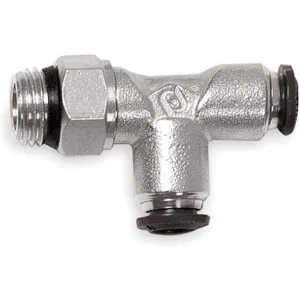 ALPHA FITTINGS 50222N-8-1/4-PK5 Swivel Run Tee Brass 8mm Tube Size - Pack Of 5 | AB4CFH 1WVB5