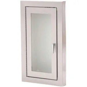 ALTA 7058-A Fire Extinguisher Cabinet Satin Semi-Recessed | AH9NKV 40LU30