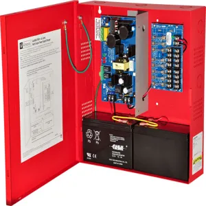 ALTRONIX AL400ULPD8R Power Supply Charger, 8 Fused Outputs, 12/24VDC at 4A, 115VAC | CE6ENJ