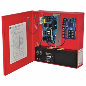 ALTRONIX AL600ULMR Steel Power Supply, 12VDC Or 24VDC @ 6A, Red Finish | AD9KLU 4TET1