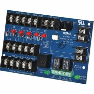 ALTRONIX MOM5 Power Distribution Module, 5 Outputs (Class 2 Rated, PTC protected) | AD9LDP 4TGG6