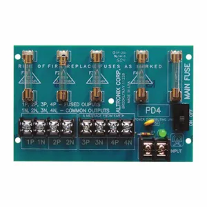 ALTRONIX PD4 Power Distribution Module, Four Fuse Protected Outputs | AE2ACA 4WAJ2