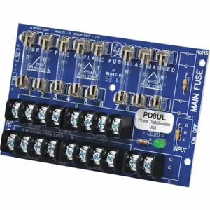 ALTRONIX PD8UL Power Distribution Module, 8 Individually Fused Outputs | AE2ACG 4WAJ8