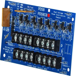 ALTRONIX PDS8CB Power Distribution Module, Dual Input, 8 PTC Outputs | CE6FXD