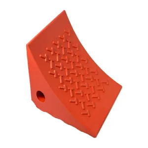 AME INTERNATIONAL 15309 Urethane Wheel Chock, Orange, 200 x 178 x 150mm Size | CE8VVX