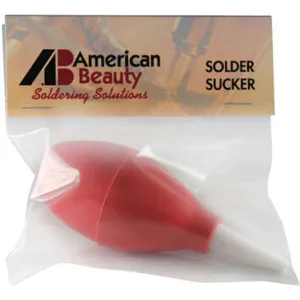 AMERICAN BEAUTY TOOLS SS-8 Desoldering Bulb 3.5in L Red | AA8TKX 19YP78