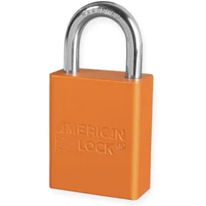 AMERICAN LOCK A1105ORJ Lockout Padlock Keyed Different Orange 1/4 Inch Diameter | AD7HVC 4ENA8