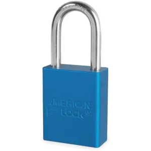 AMERICAN LOCK A1106KABLU15845 Lockout Padlock Keyed Alike Blue 1/4 Inch Diameter | AB3GZV 1TDC5