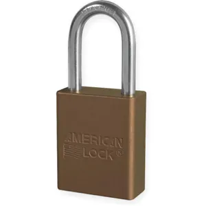 AMERICAN LOCK A1106KABRN54331 Lockout Padlock Keyed Alike Brown 1/4in. Diameter | AD7HUV 4ENA1