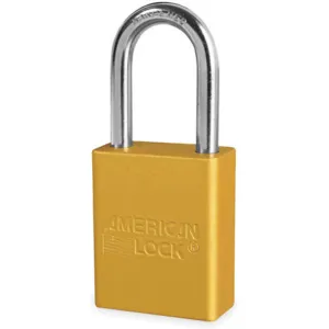 AMERICAN LOCK A1106YLW Lockout Padlock Keyed Different Yellow 1/4 Inch Diameter | AB3GZM 1TDB7