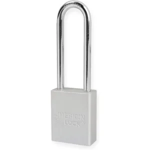 AMERICAN LOCK A1107KACLR Lockout Padlock Keyed Alike Silver 1/4 Inch Diameter | AD7HWJ 4ENF1