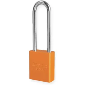 AMERICAN LOCK A1107KAORJ Lockout Padlock Keyed Alike Orange 1/4 Inch Diameter | AD7HWG 4ENE8