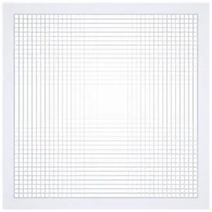 AMERICAN LOUVER AG-22X22-RTW-2PK Return Air Grilles, Egg Crate Grille, White, Powder Coated, Aluminum, 23 3/4 Inch Height | CN8HCQ 52CF13