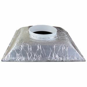AMERICAN LOUVER STR-C-8W-R6 Diffuser, Ceiling, 23 3/4 Inch H, 23 3/4 Inch W, Lay-In, 8 Inch Duct, Plastic, Square Cone | CN8HBL 270H87