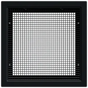 AMERICAN LOUVER STR-ERFG-BK Return Air Grilles, Egg Crate Grille, Black, Smooth, Plastic, 23 3/4 Inch Height | CN8HCF 54ZF48