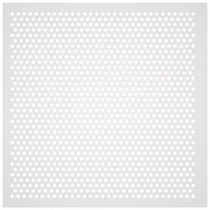 AMERICAN LOUVER STR-PERF-2212-20PK Diffusers, Ceiling, 23 3/4 Inch H, 23 3/4 Inch W, Lay-In, Plastic, Perforated, White | CN8HBW 54ZF51