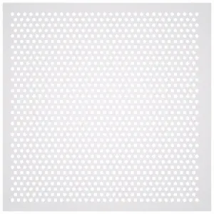 AMERICAN LOUVER STR-PERF-2212-2PK Diffusers, Ceiling, 23 3/4 Inch H, 23 3/4 Inch W, Lay-In, Plastic, Perforated, White | CN8HBX 54ZF52